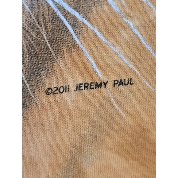 3D Tees by THE MOUNTAIN 2011 Jeremy Paul Tiger Tie Dye Graphic T Shirt Small - Picture 4 of 7